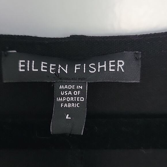 Eileen Fisher Fit and Flare V Neck Dress, L - Picture 5 of 9